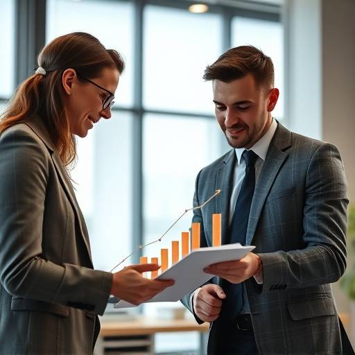 Due professionisti che collaborano su una strategia di crescita aziendale